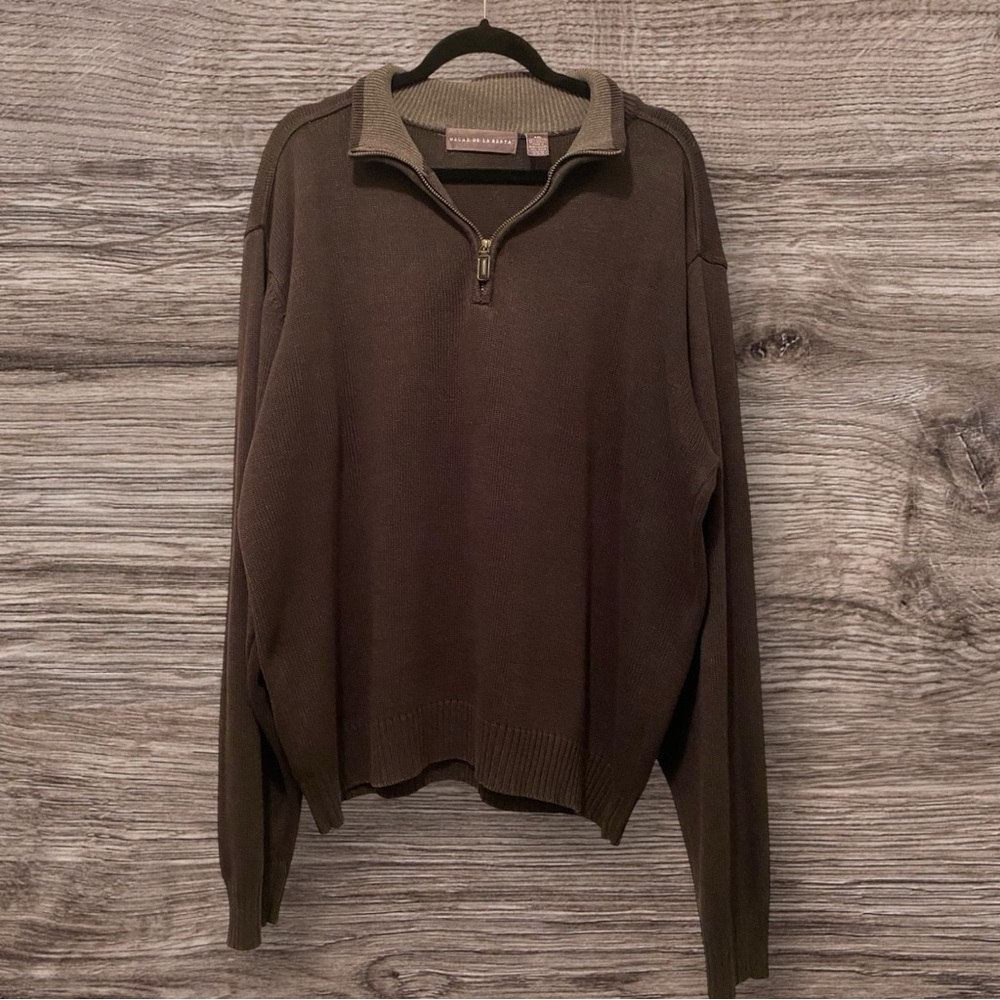 Men’s Gray Oscar de la Renta Sweater